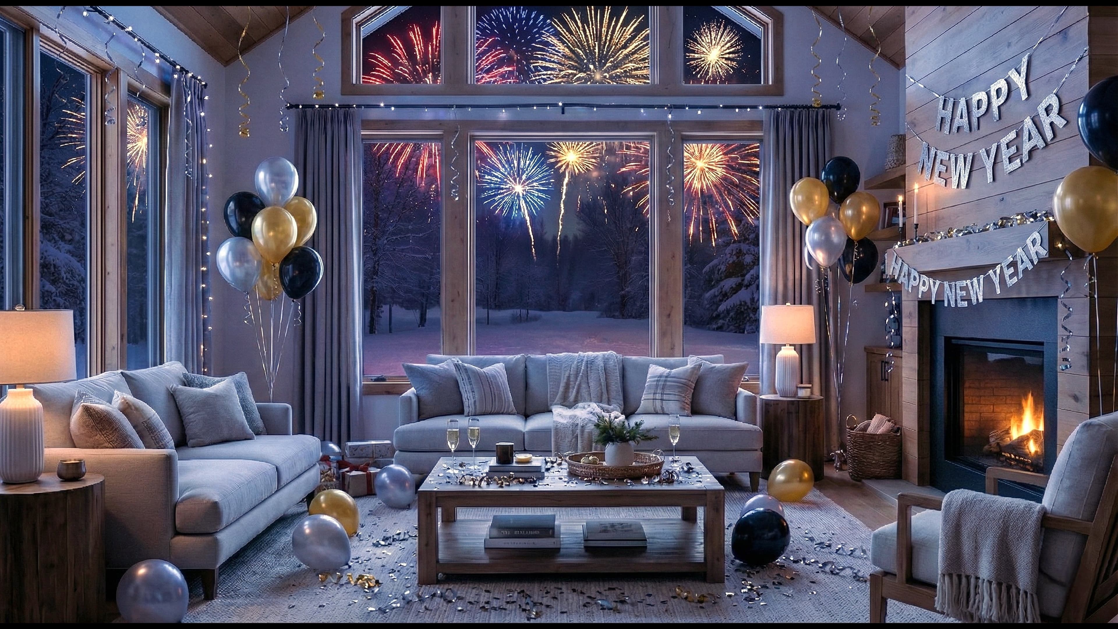 Interior of Holiday Themed Home